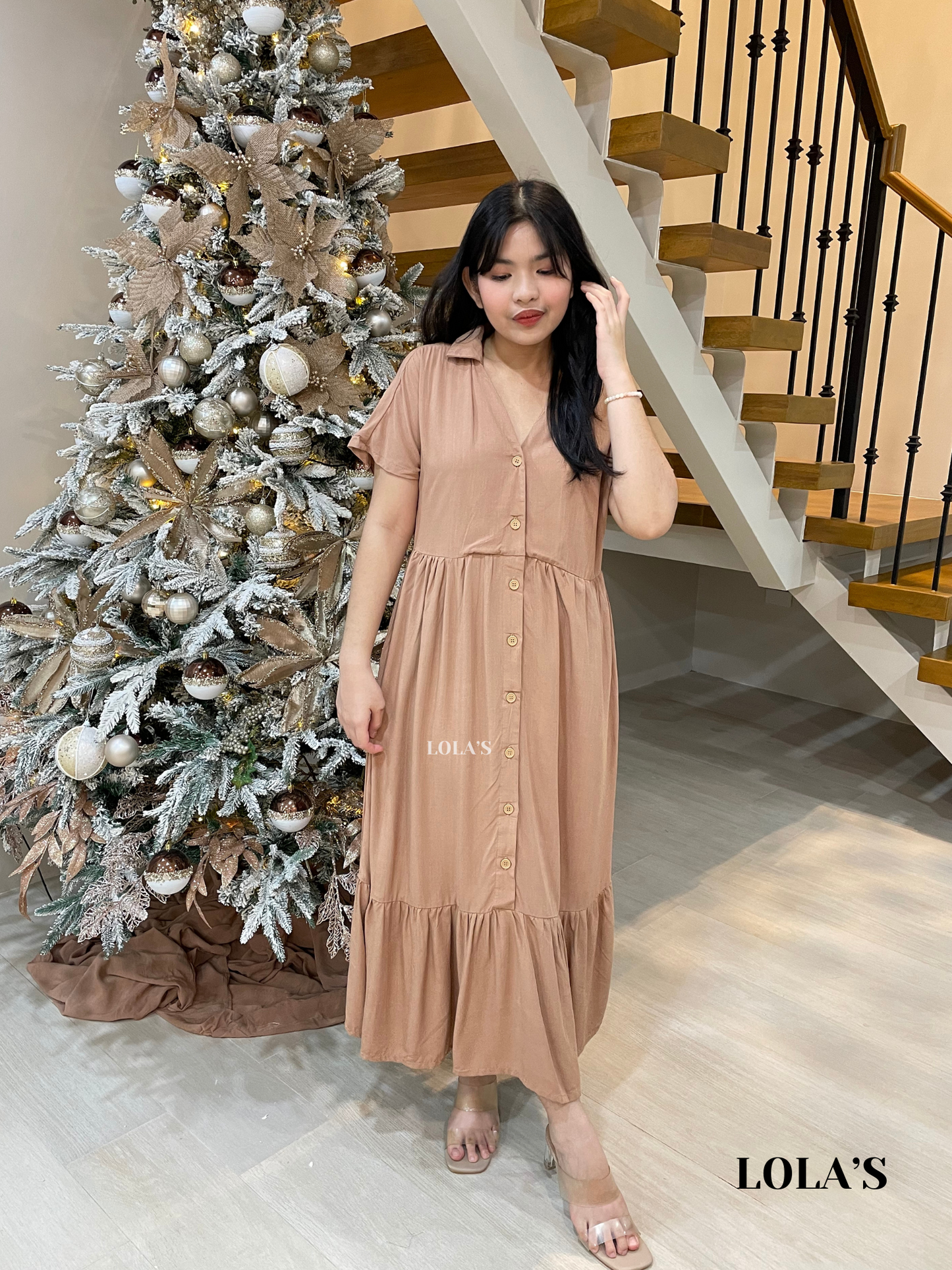 Regine Dress (Mocha)