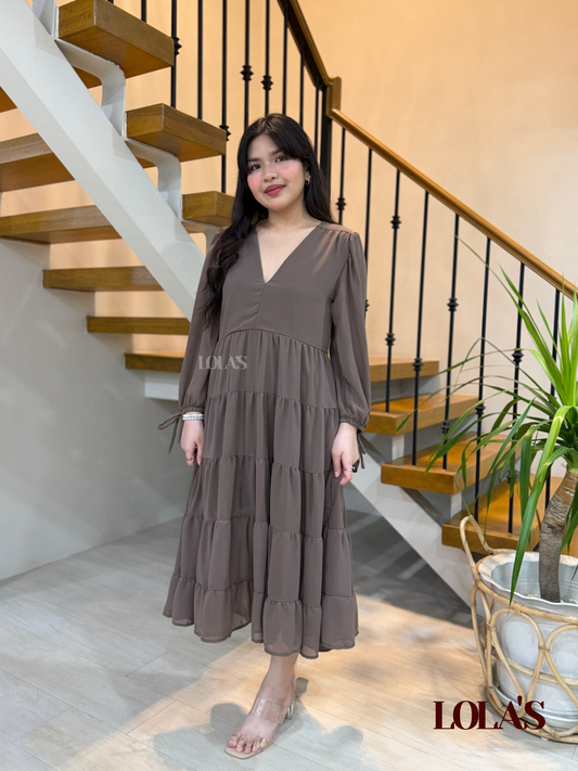 Anna Dress (Taupe)