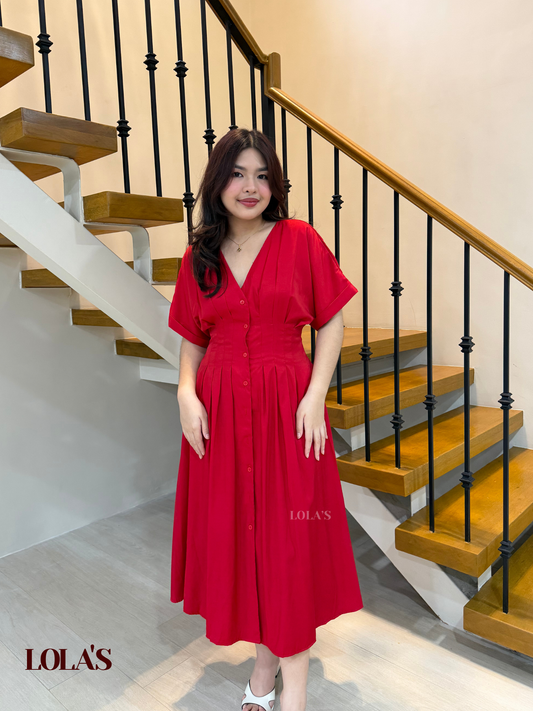 Frederica Dress (Red)