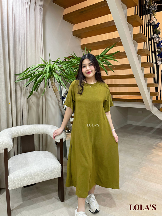 Luna Dress (Olive)