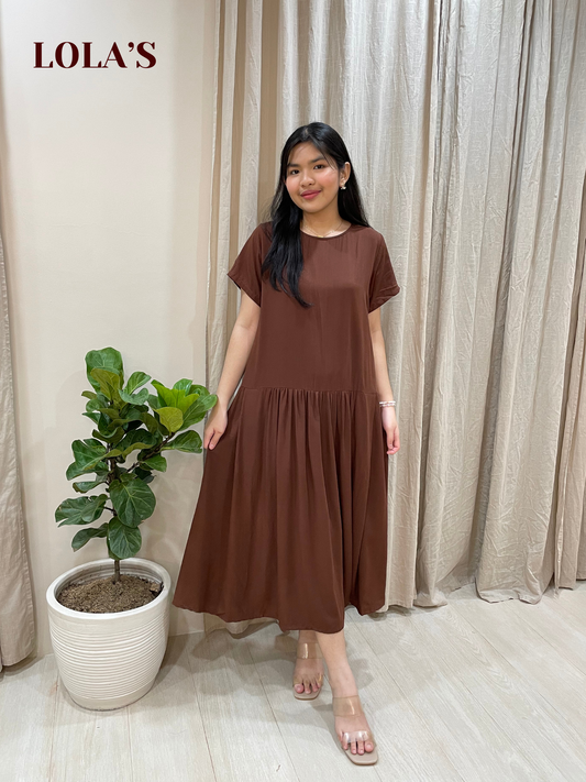 Mina Dress (Dark Wood)