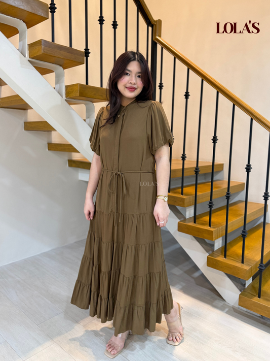 Martha Dress (Cedar Brown)