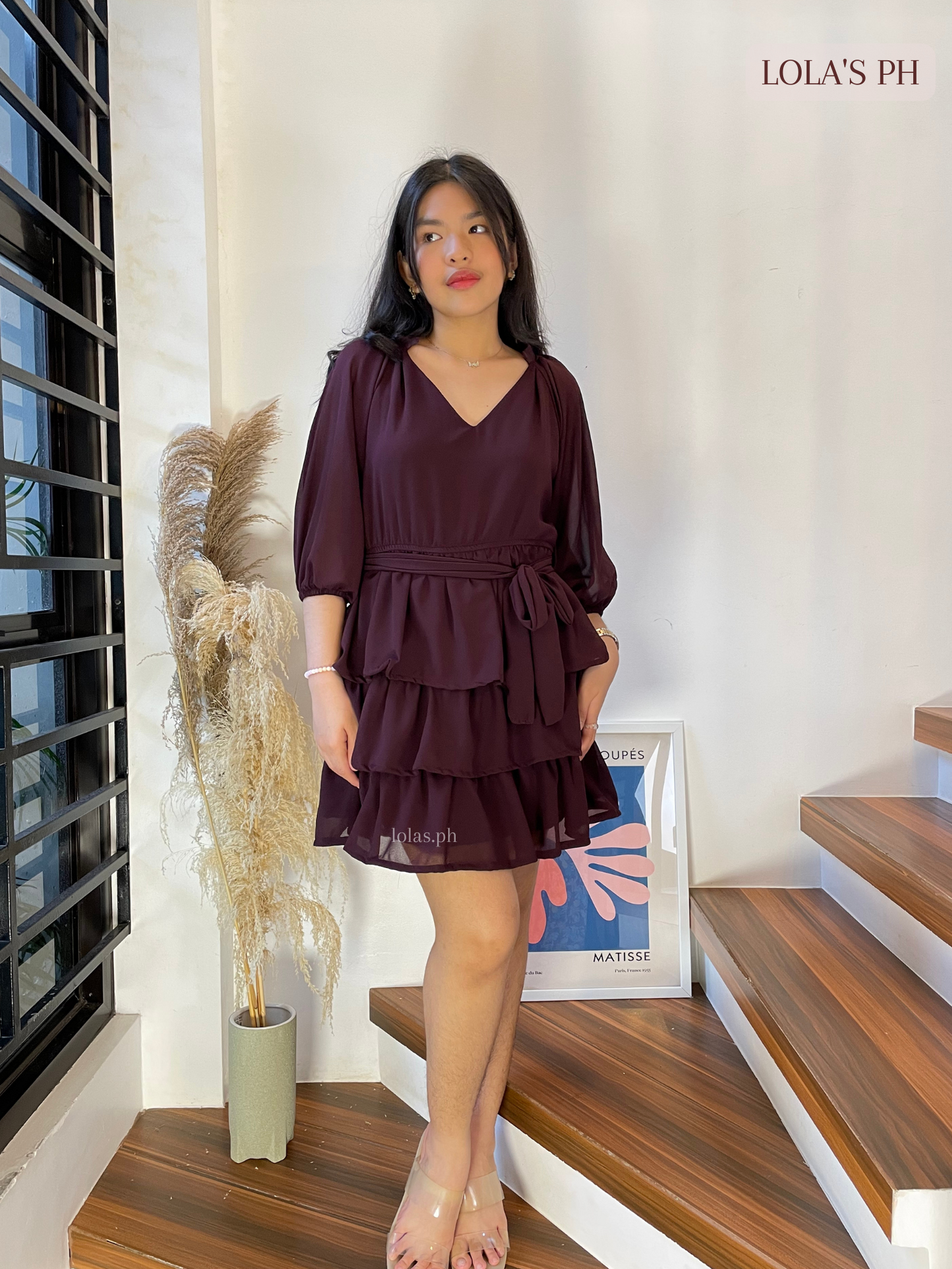 Mathilda Dress (Raisin)