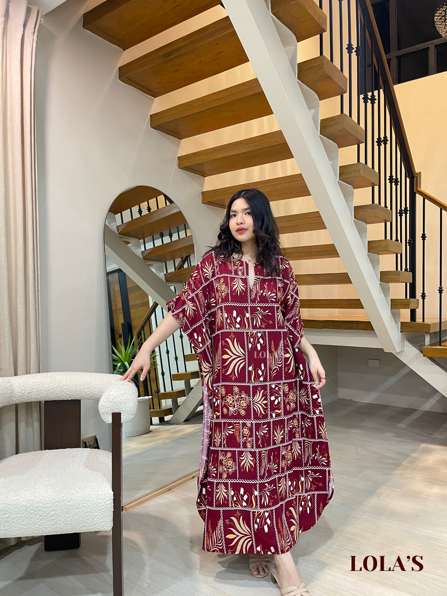 Donya Dress (Tulips And Ferns)