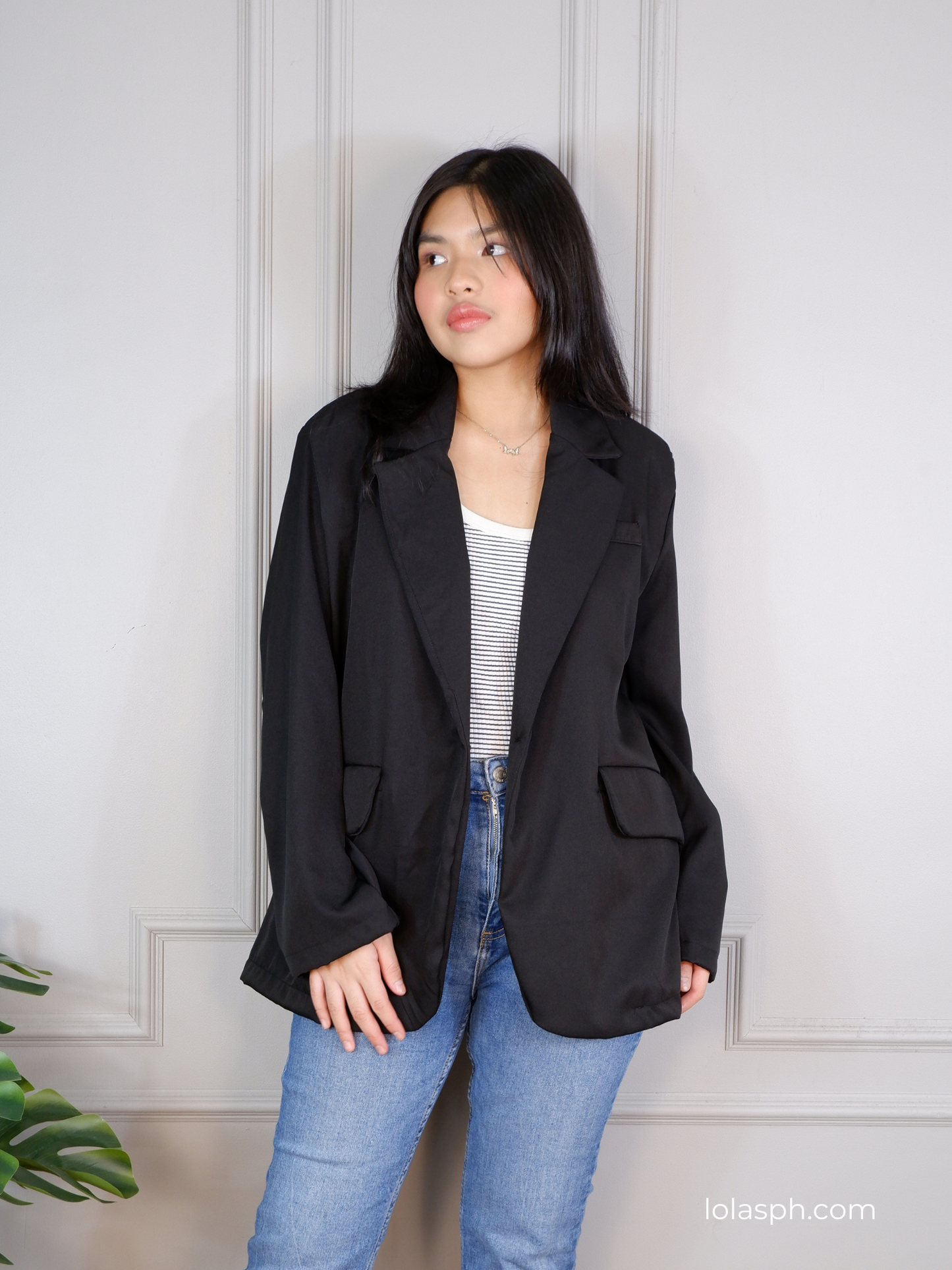 Rhys Oversized Blazer (Black)