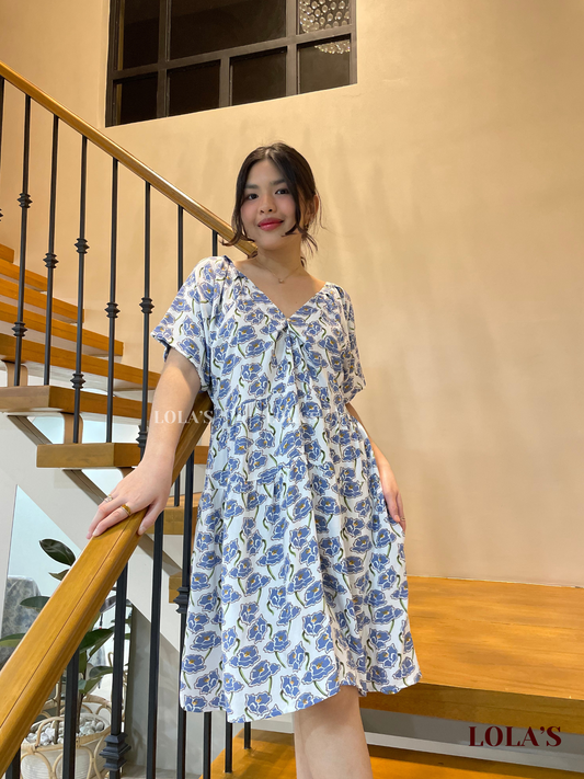 Klarisse Dress (White Blooms)