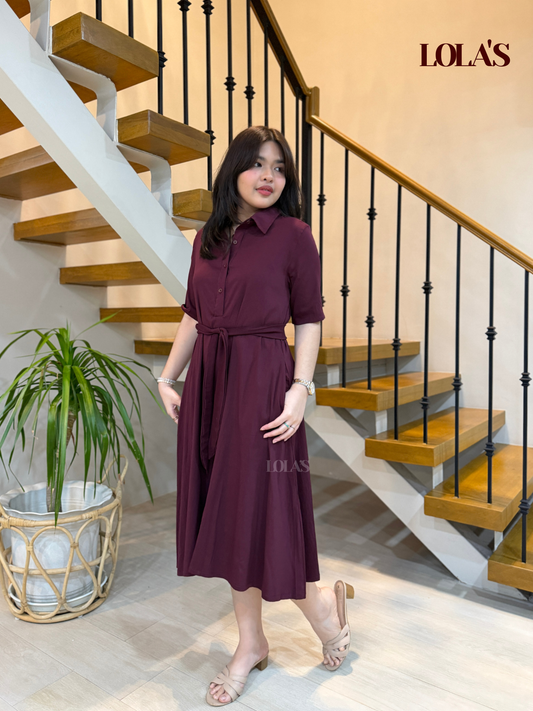 Bianca Dress (Plum)