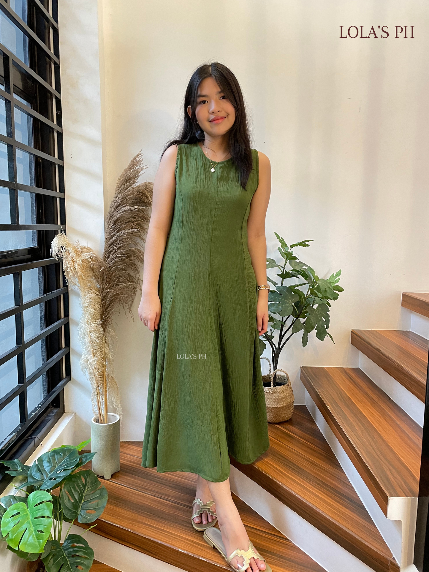 Isabelle Dress (Forest Green)