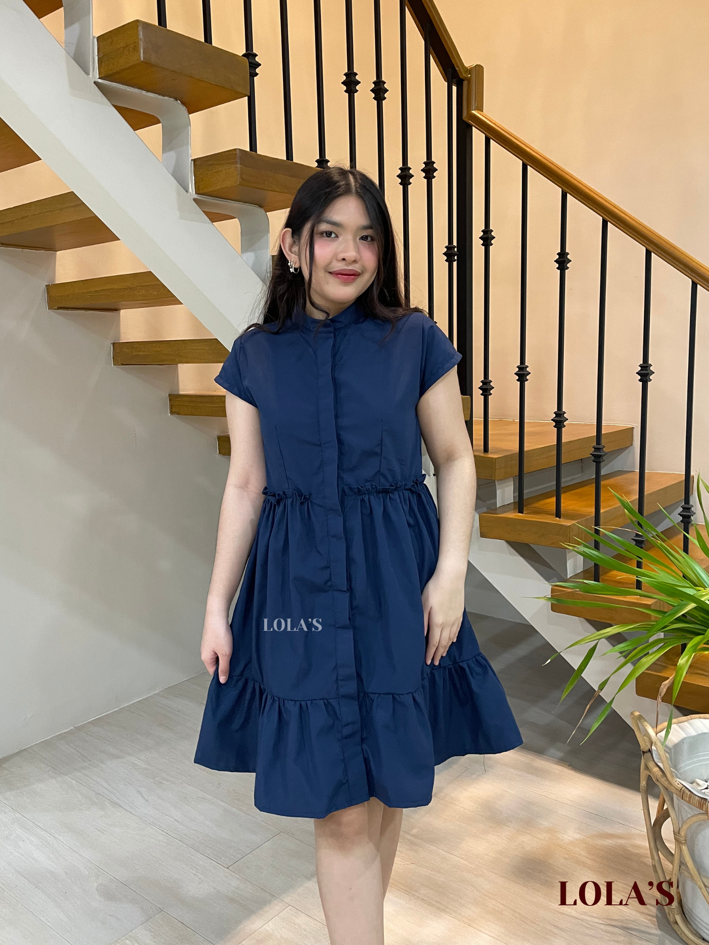 Jihyo Dress (Navy Blue)