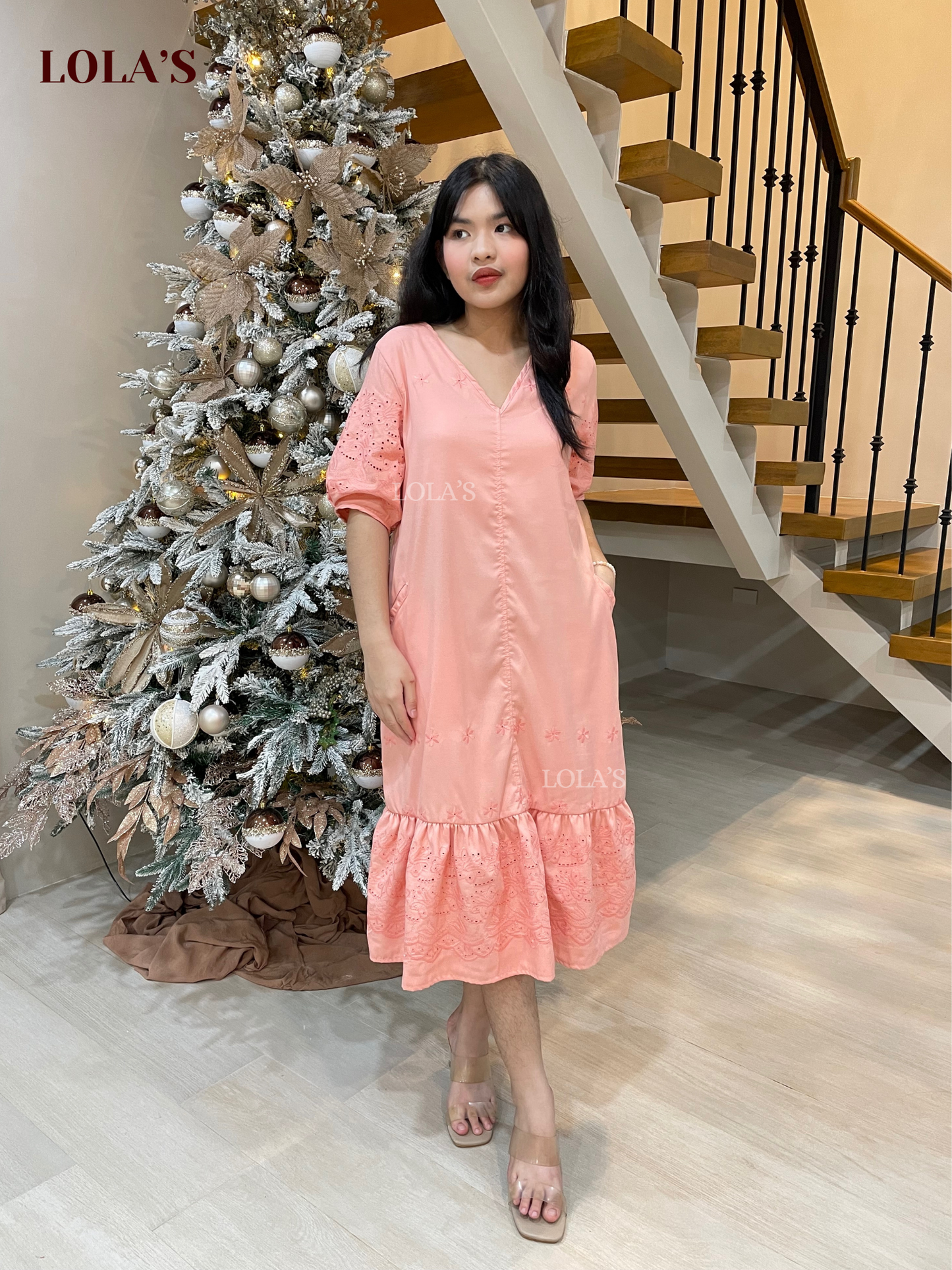 Priscilla Dress (Peach)