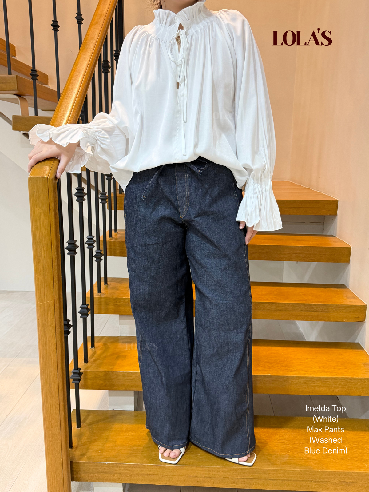 Max Soft Denim Pants (Washed Blue Denim)