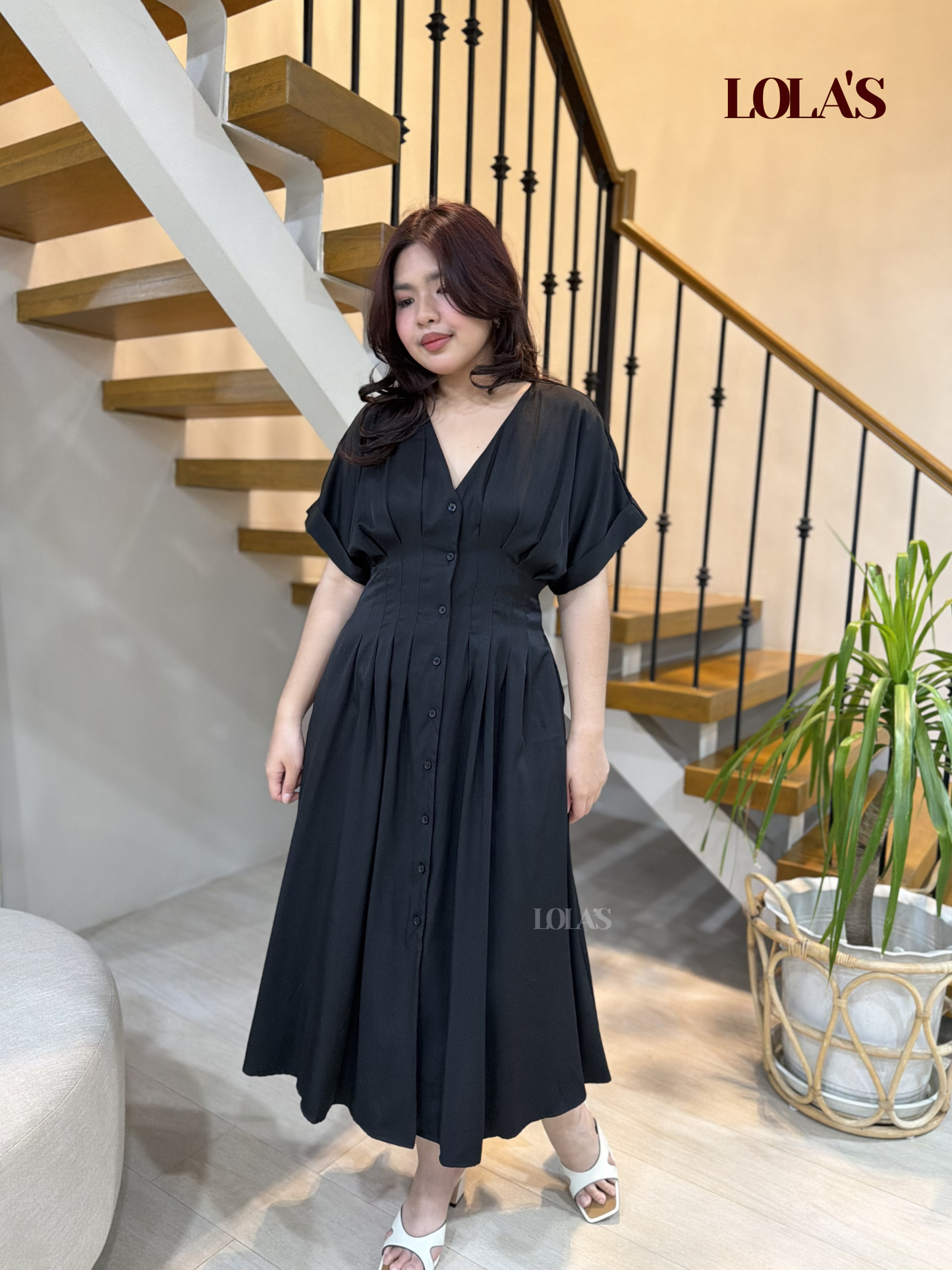 Frederica Dress (Midnight Black)