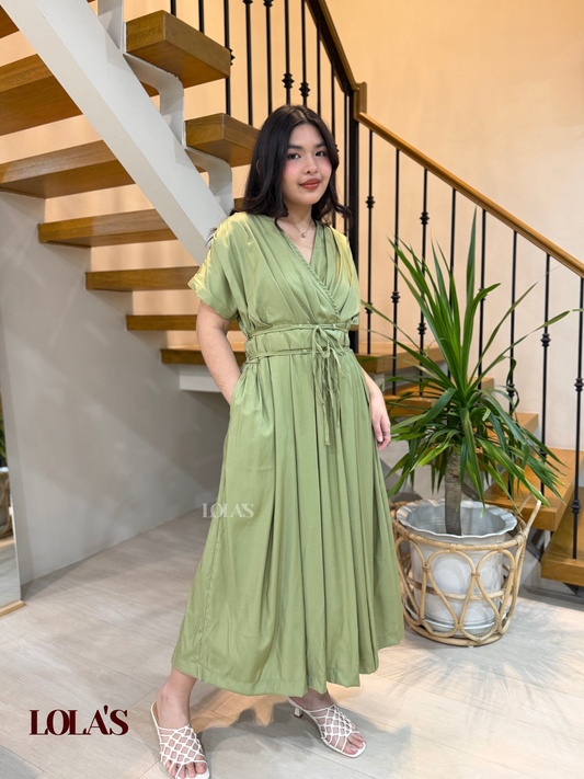 Kaye Dress (Seaweed Green)