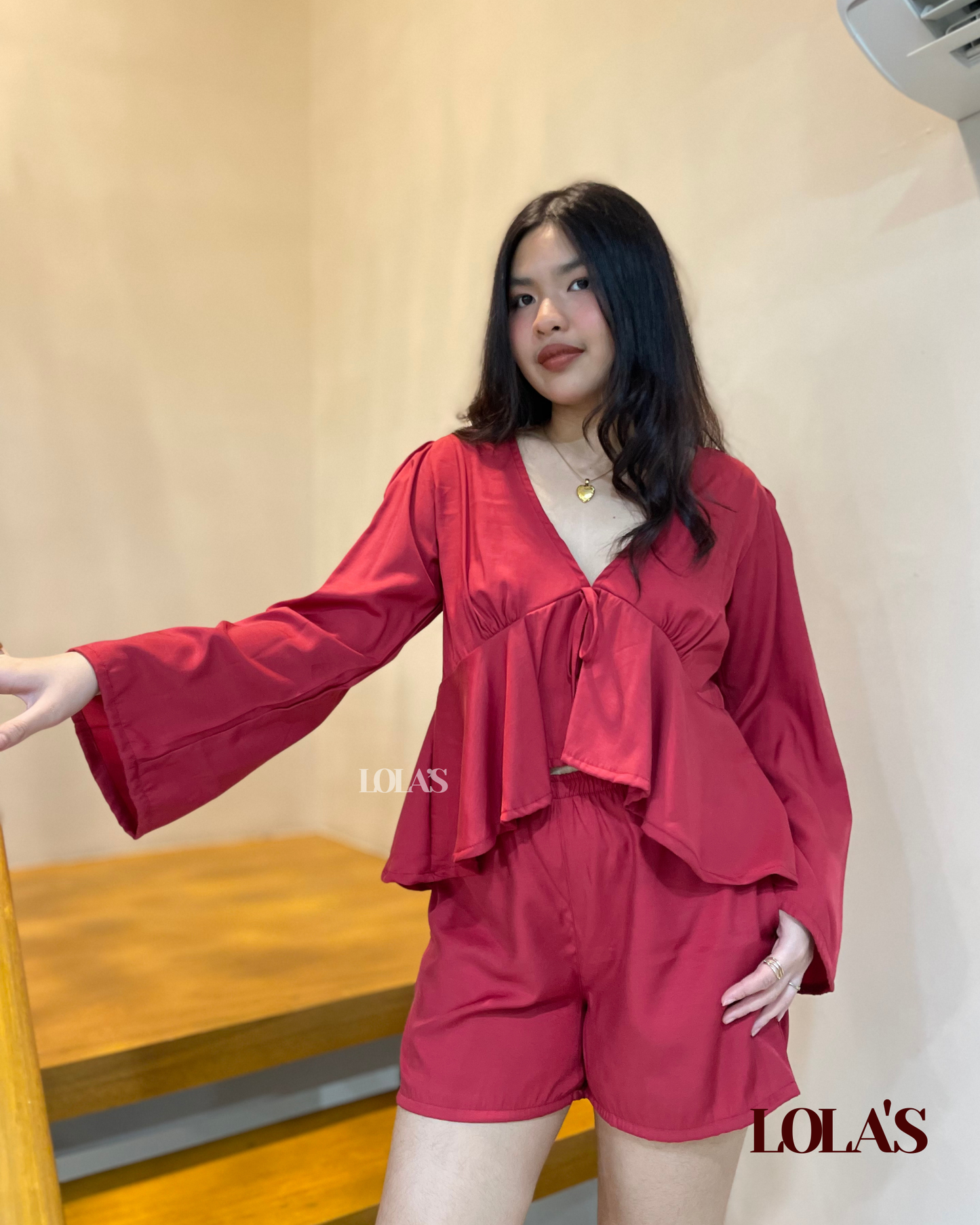 Sana Coords (Burgundy Red)