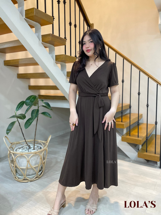 Celestine Dress (Cocoa*)