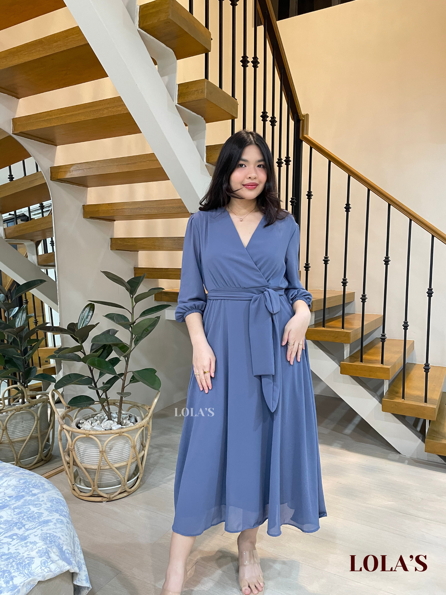 Paula Dress (Powder Blue)