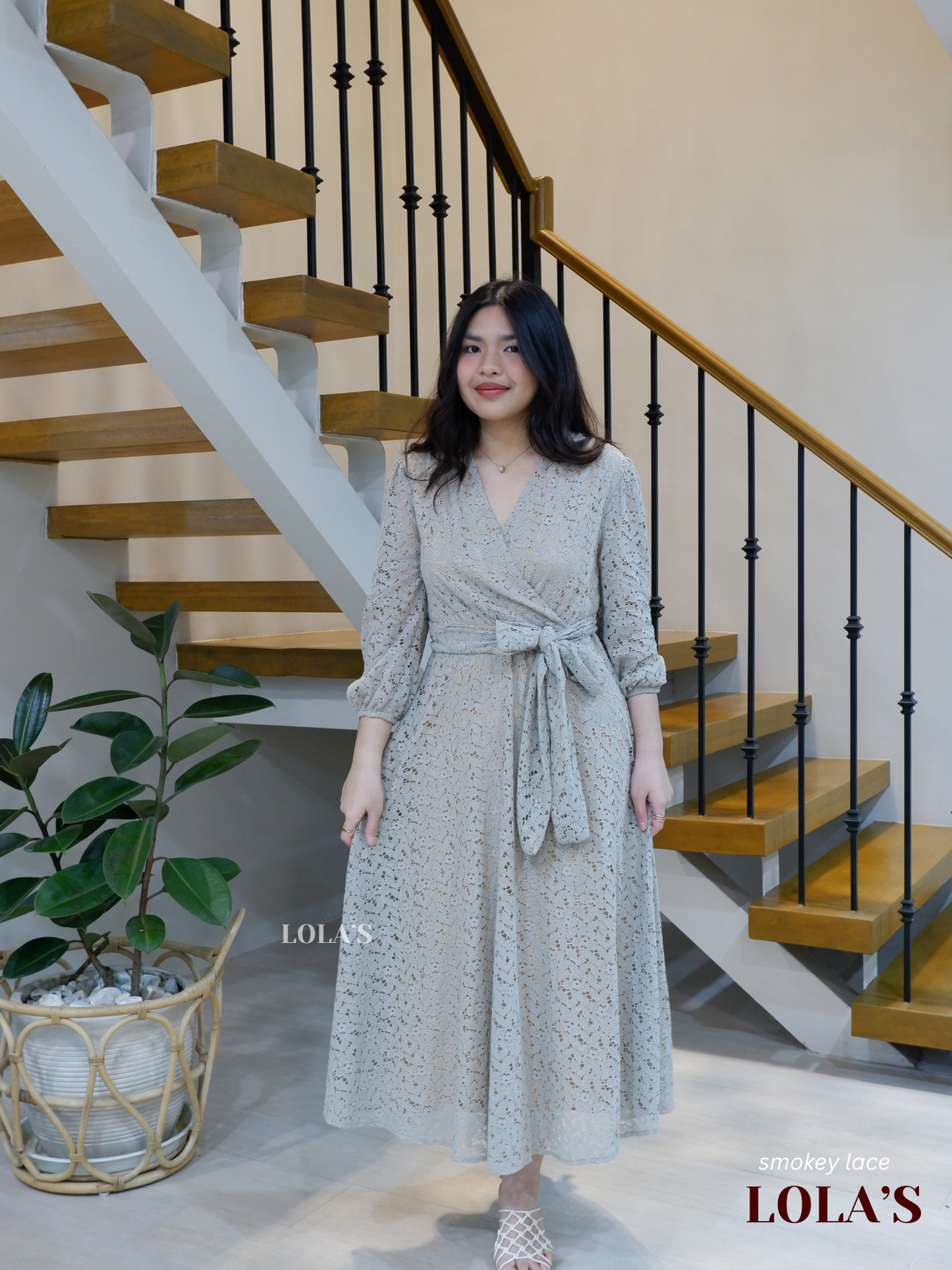 Paula Dress (Smoky Lace)