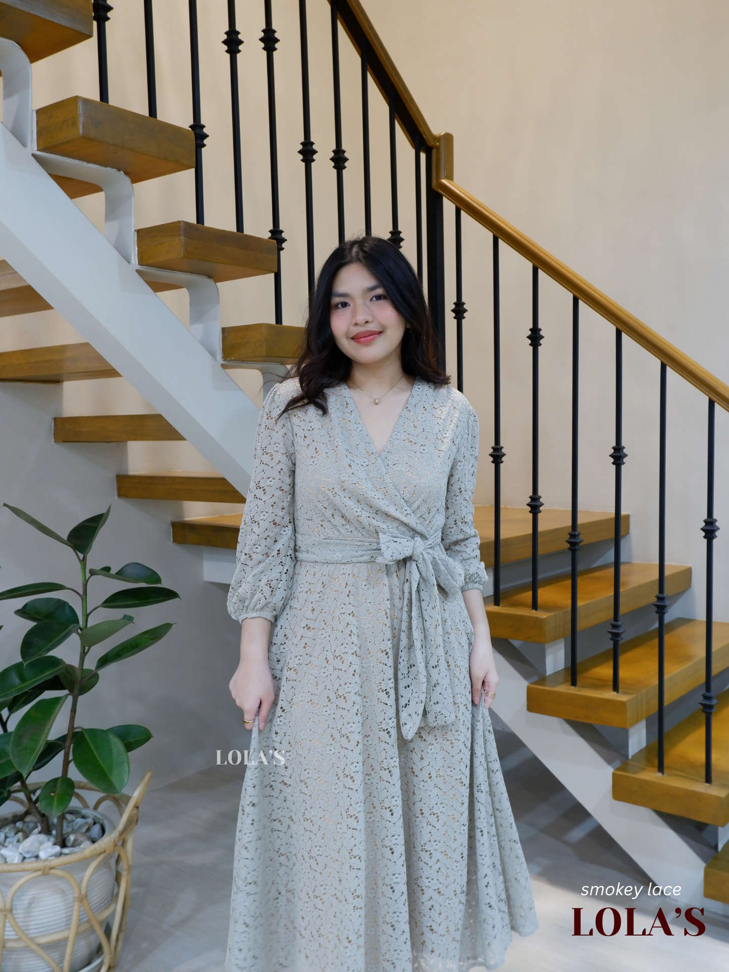 Paula Dress (Smoky Lace)