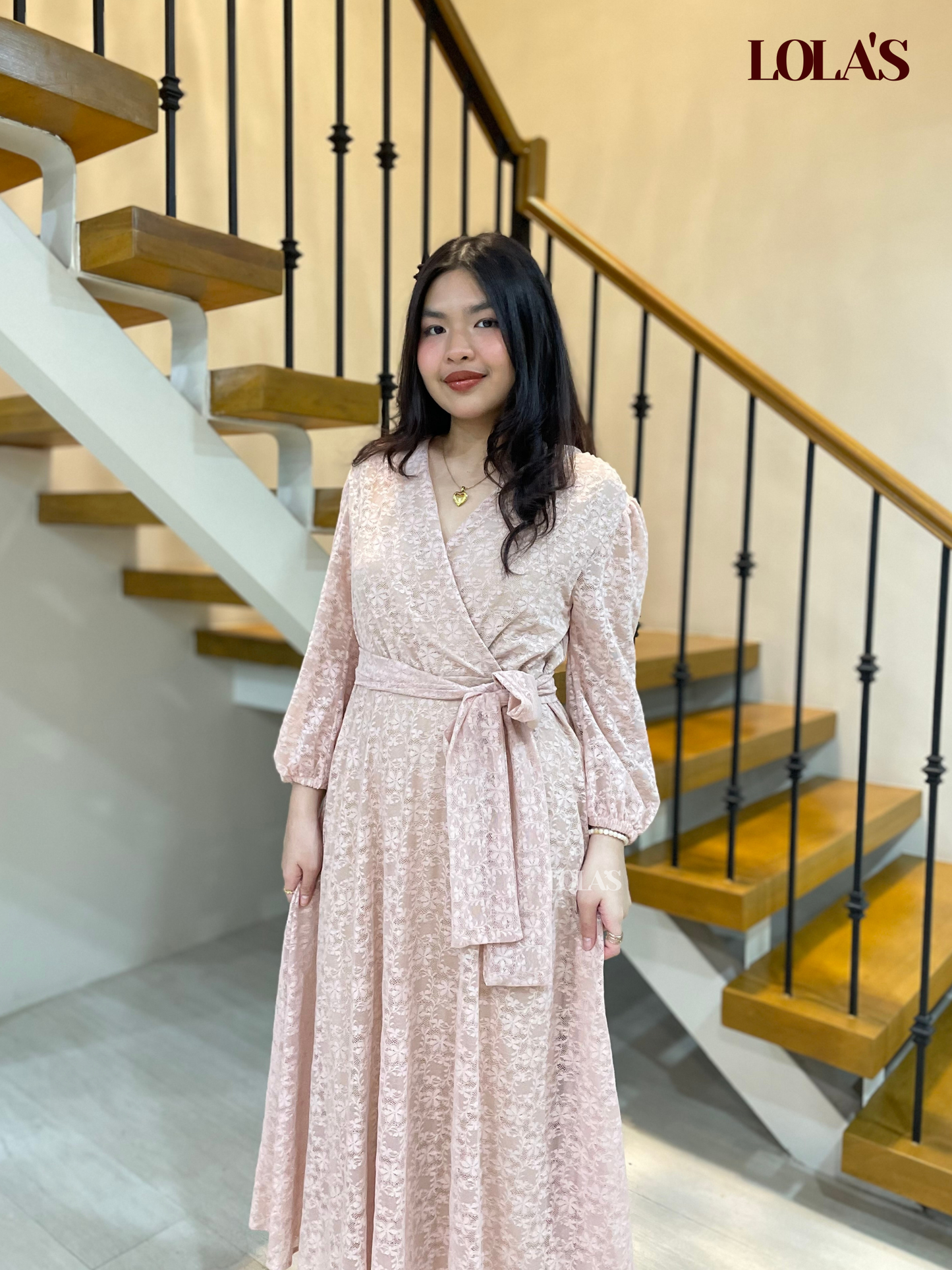 Paula Dress (Dusty Rose Lace)