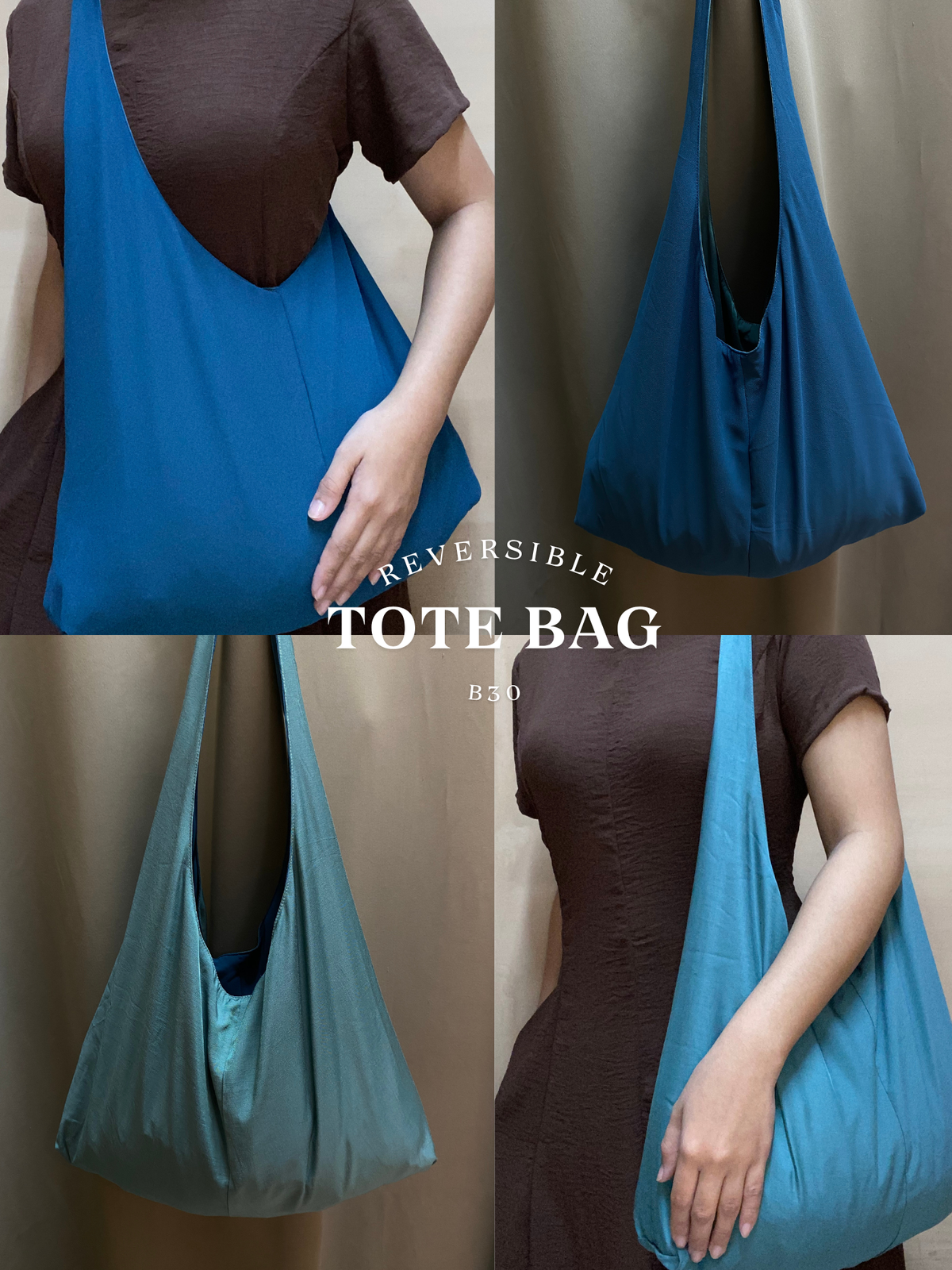 Reversible Tote Bag  (Plain | Big)