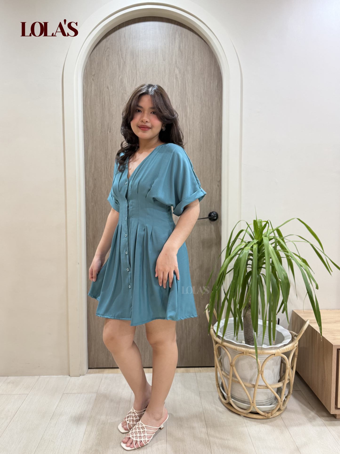 Felicia Dress (Teal Blue)