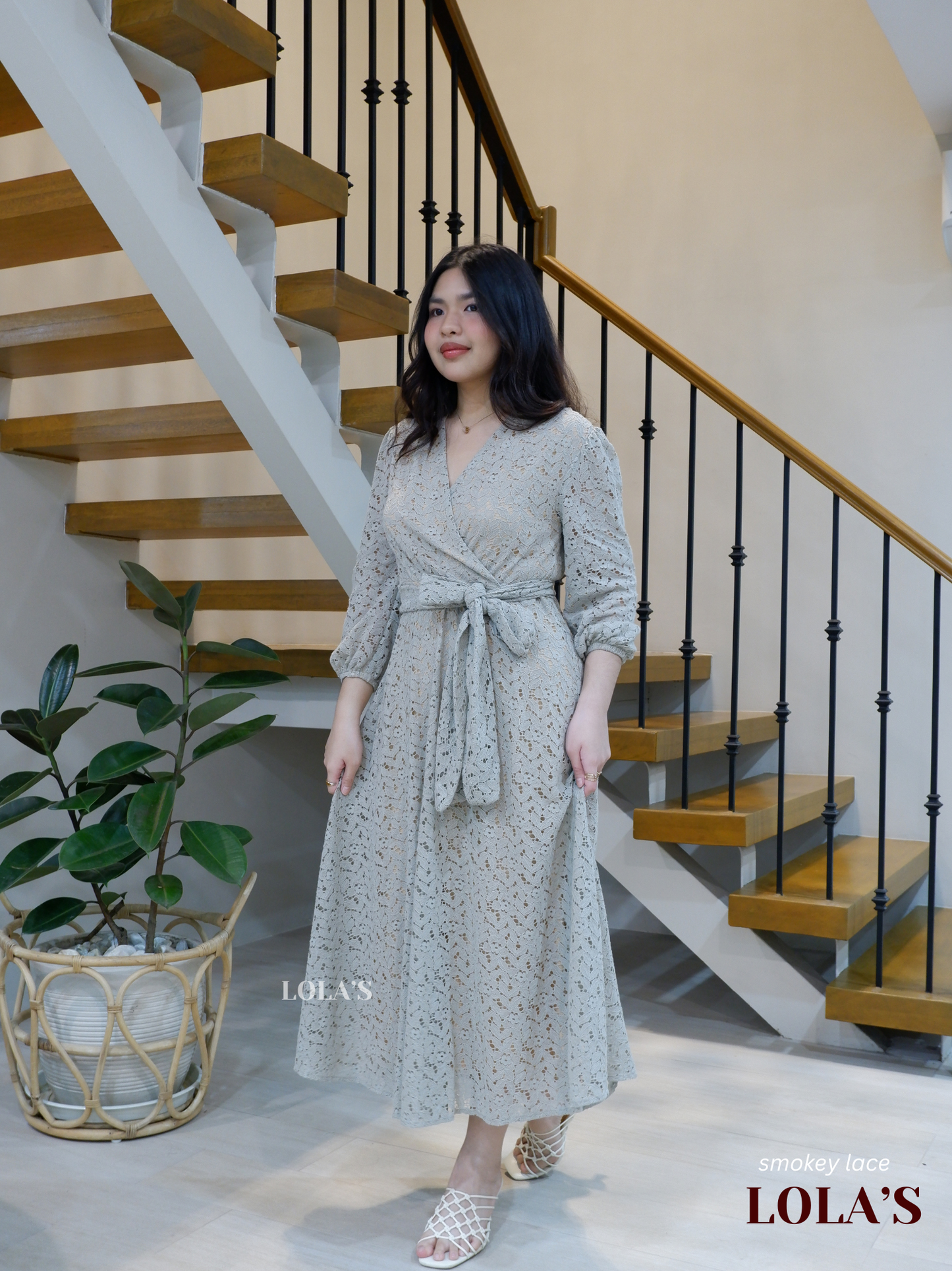 Paula Dress (Smoky Lace)