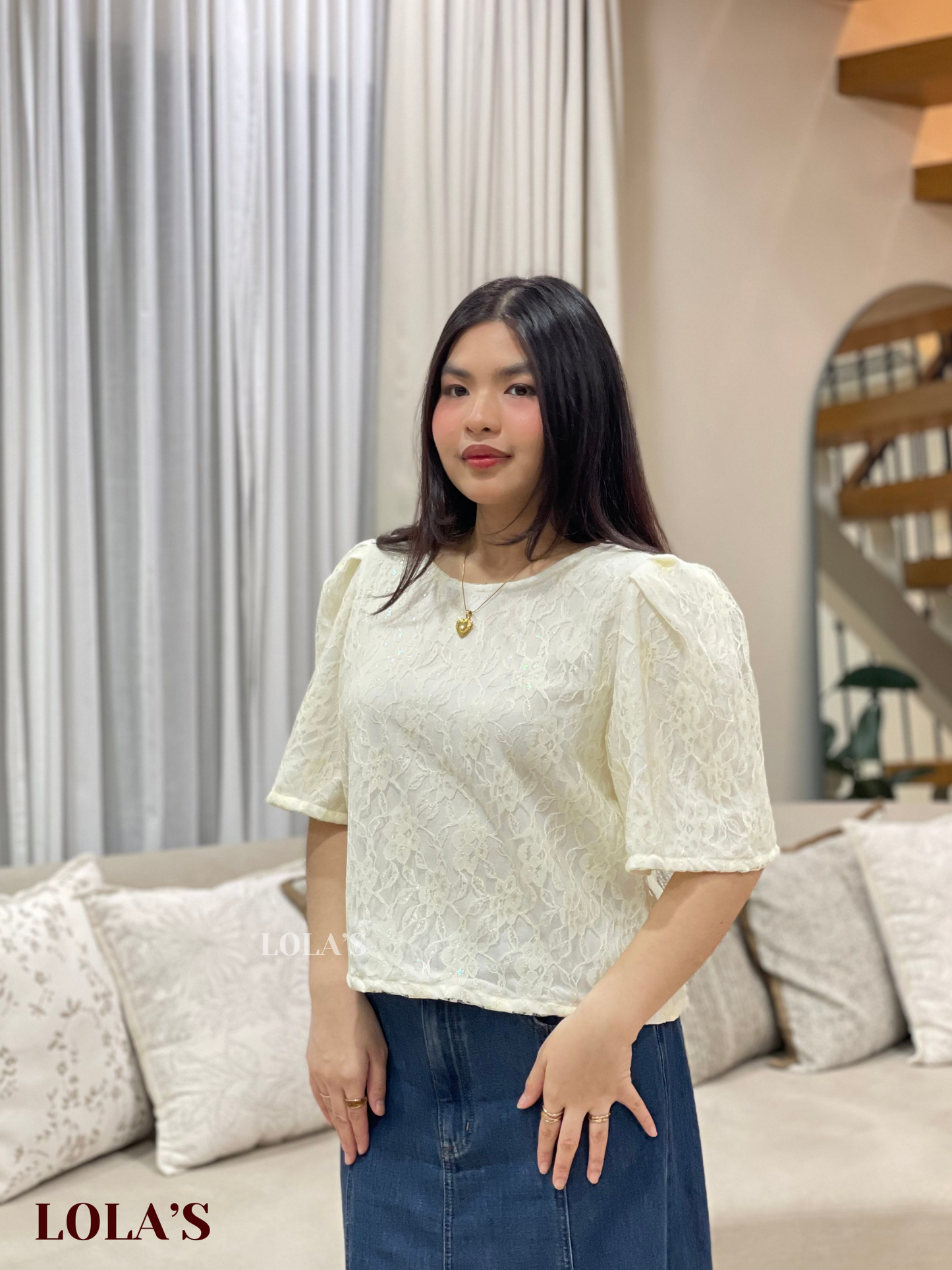 Vivian Top (Snowdrop Lace)