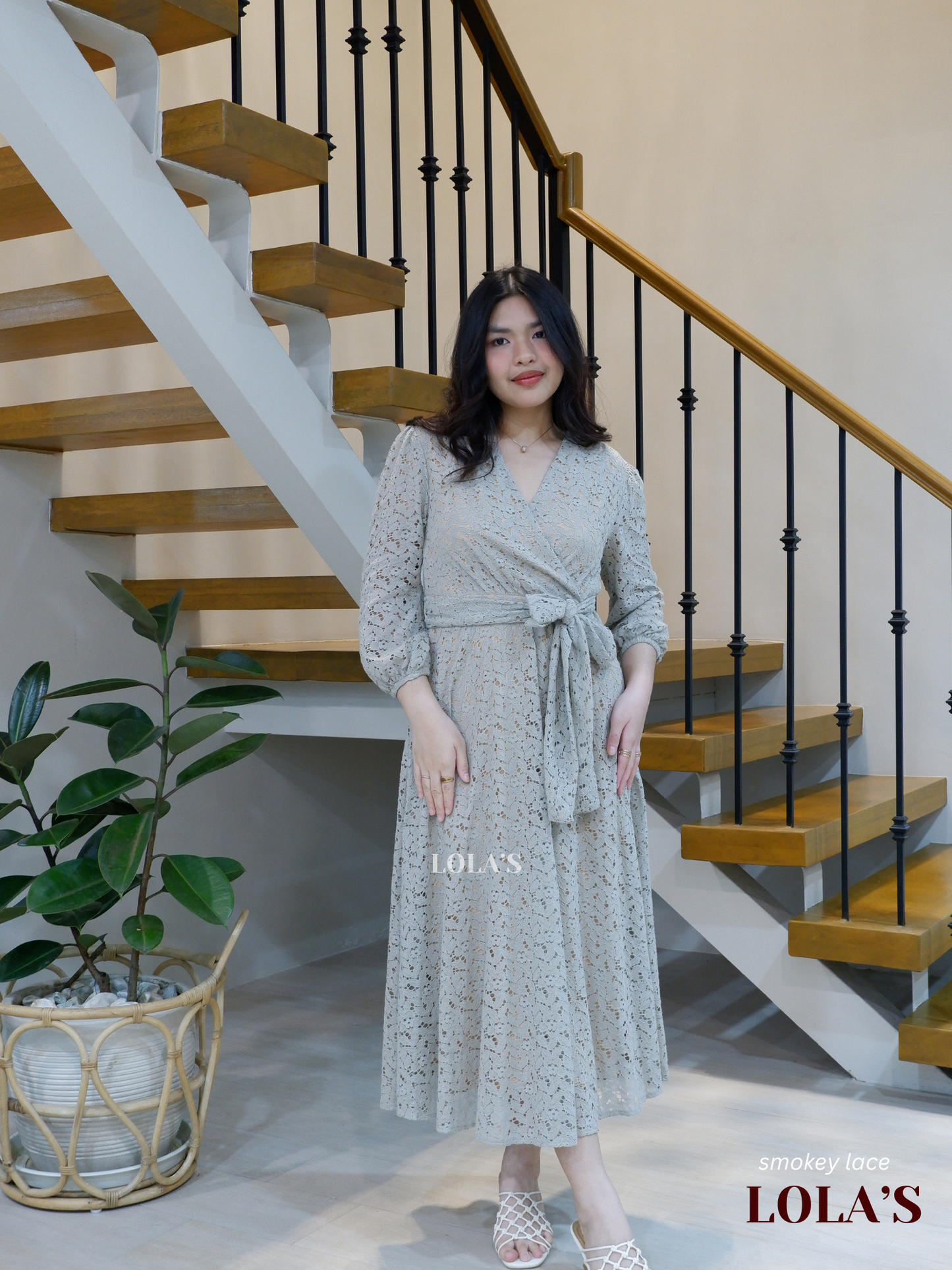 Paula Dress (Smoky Lace)