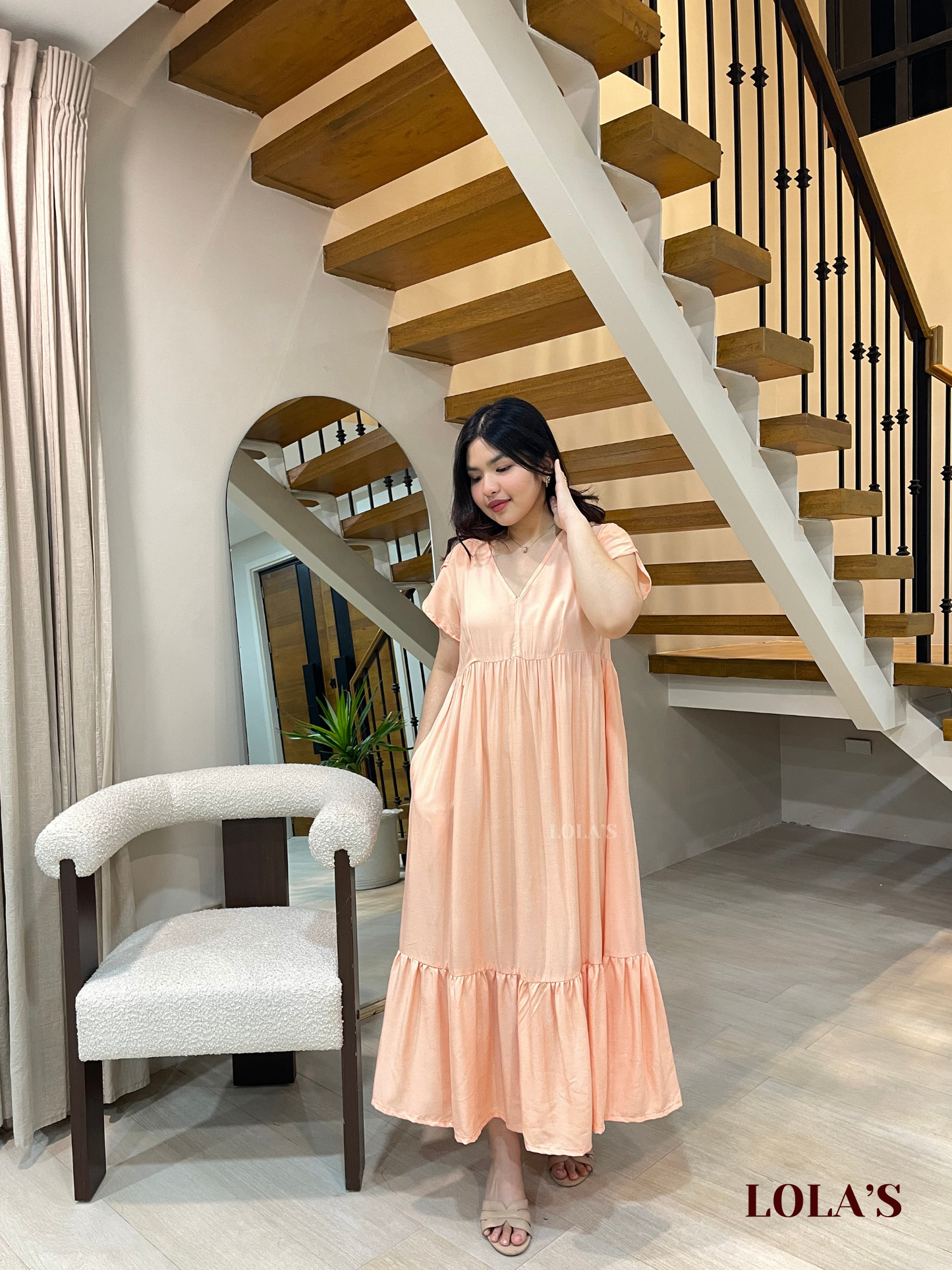 Jane Dress (Peach)