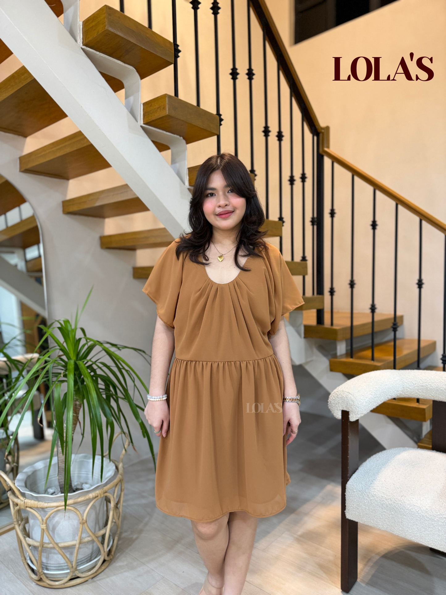 Nessa Dress (Latte)