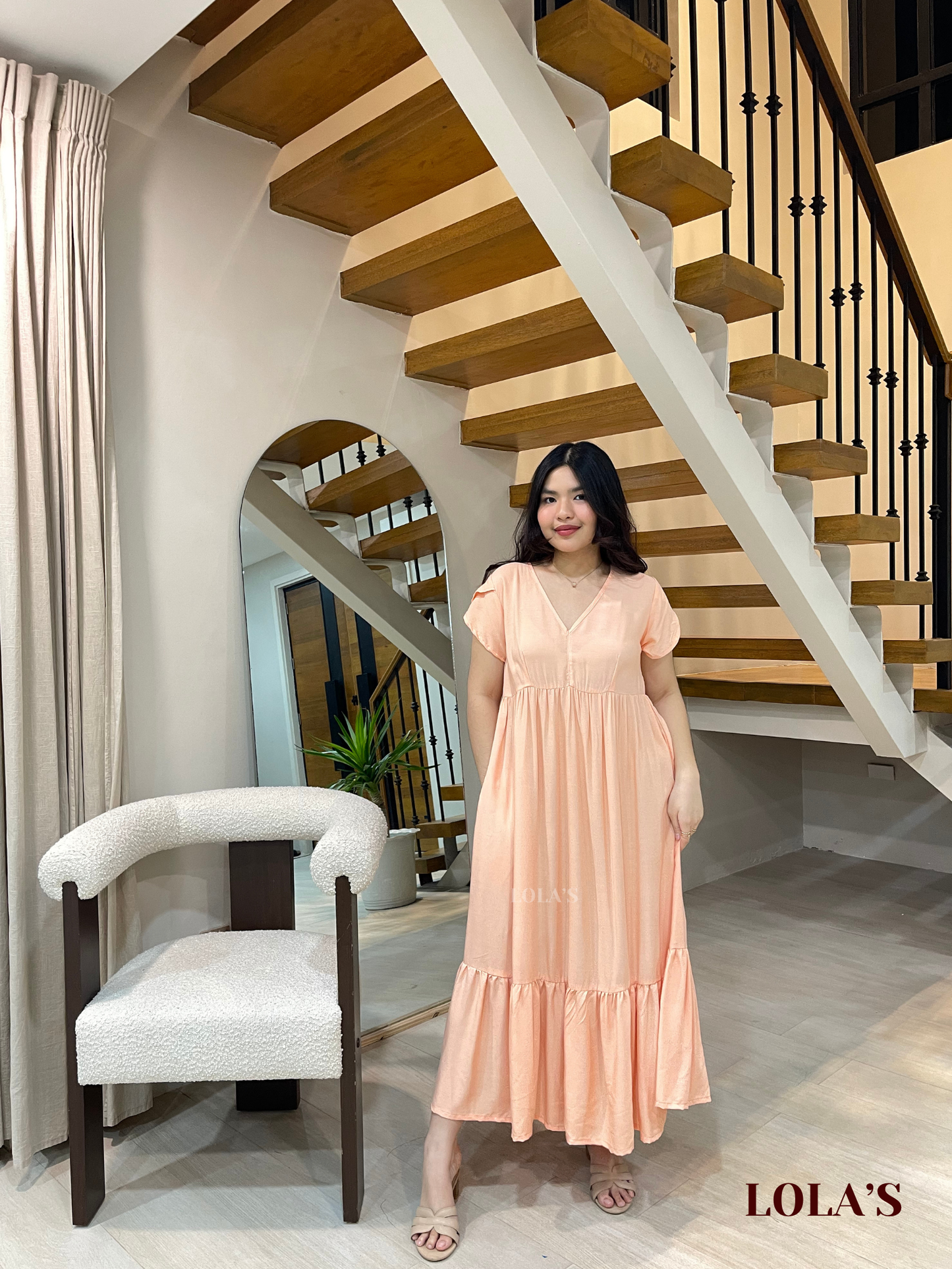 Jane Dress (Peach)