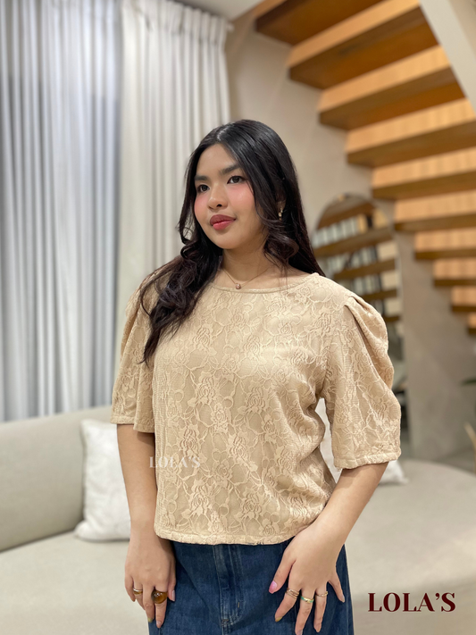 Vivian Top (Almond Lace)