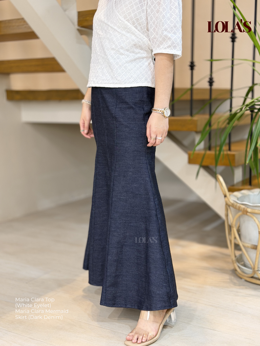 Maria Clara Skirt (Dark Denim)