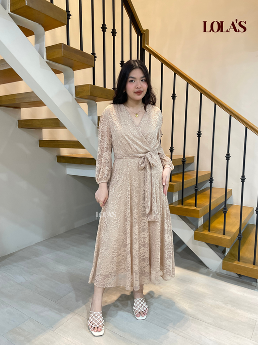 Paula Dress (Almond Lace)