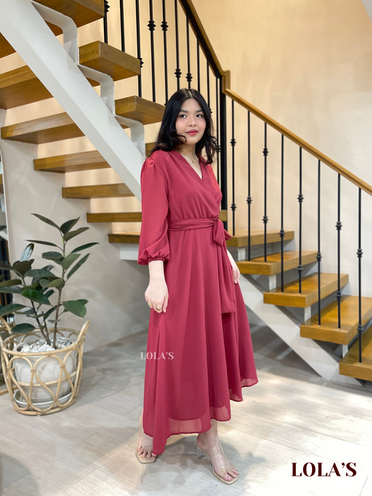 Paula Dress (Raspberry)