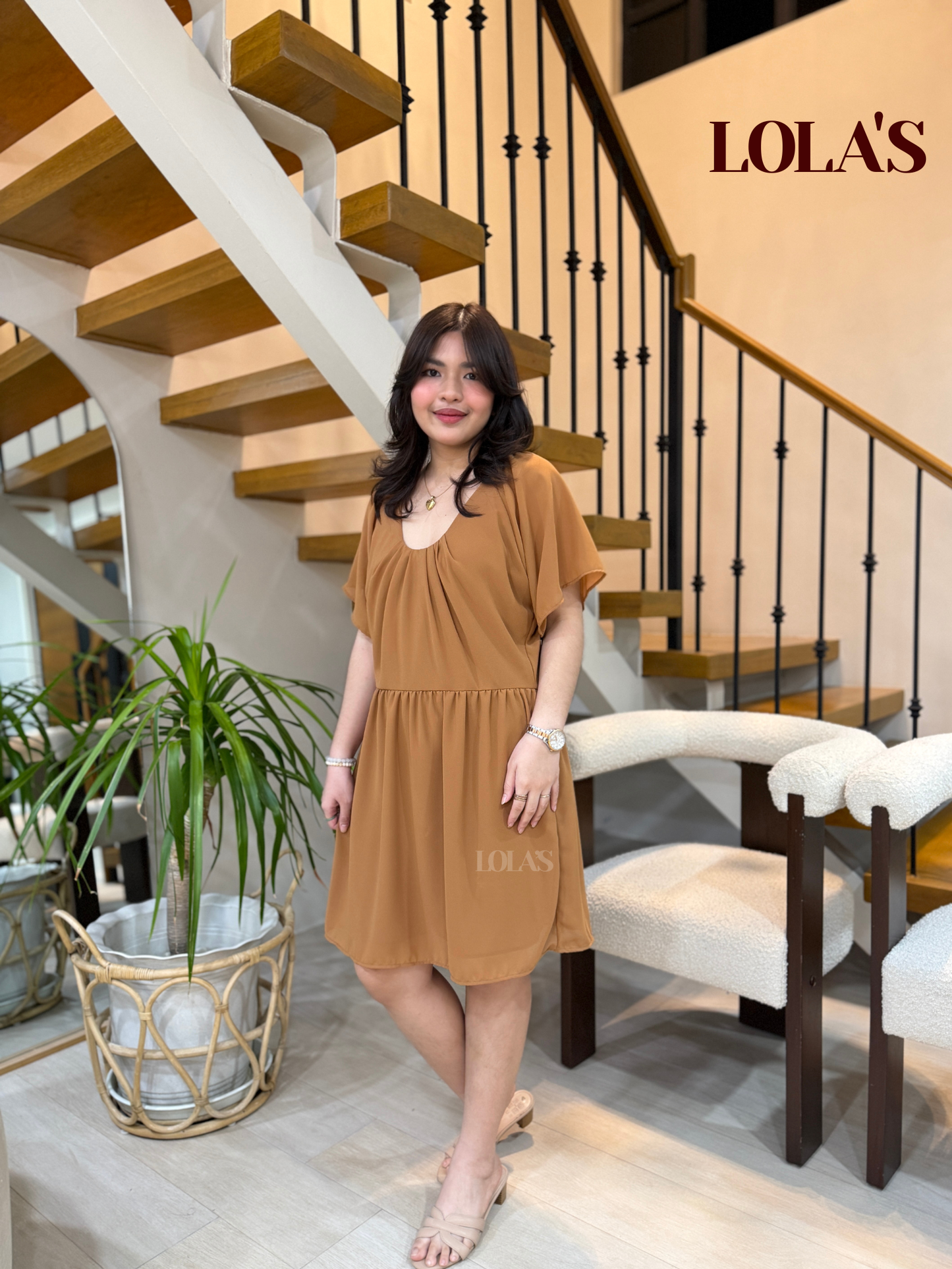 Nessa Dress (Latte)