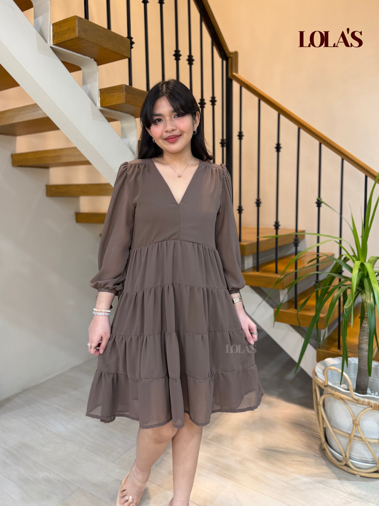 Diana Dress (Taupe)