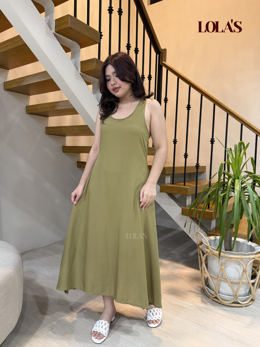 MIranda Dress (Dusty Olive)