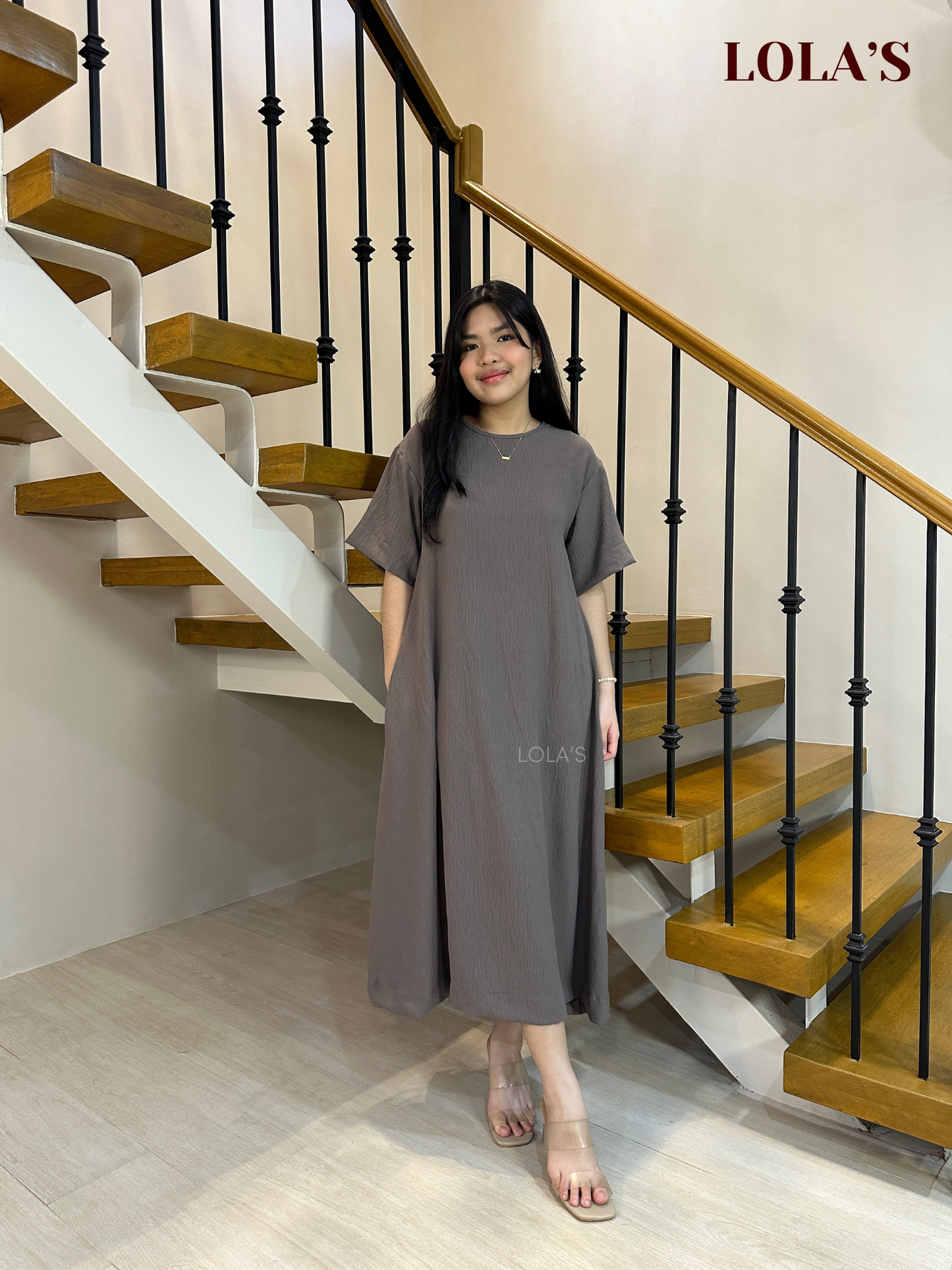 Luna Dress (Gray)