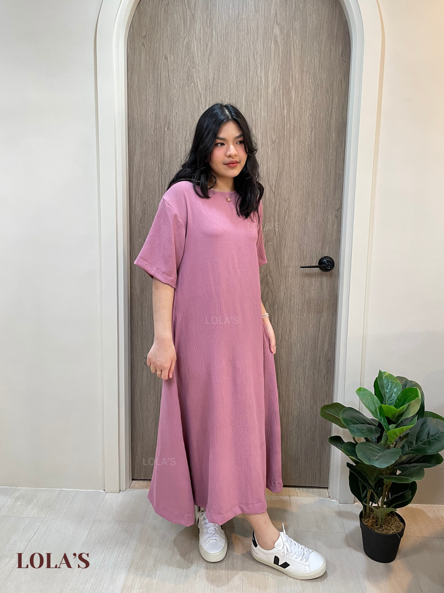 Luna Dress (Mauve)