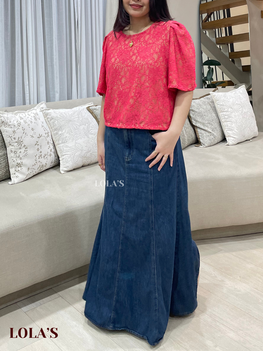 Vivian Top (Passion Rose Lace)