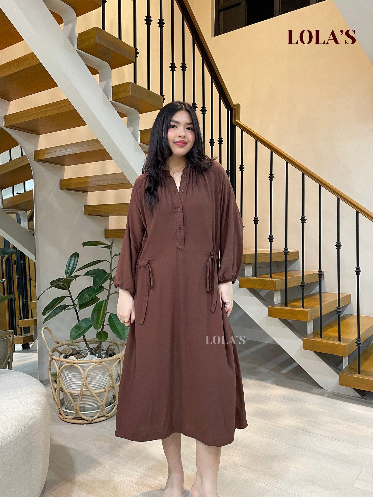 Yara Dress (Chocolate Brown)