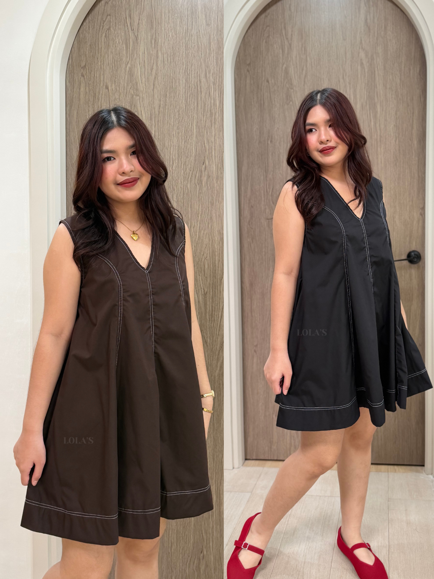 Victoria Dress (Chocolate)