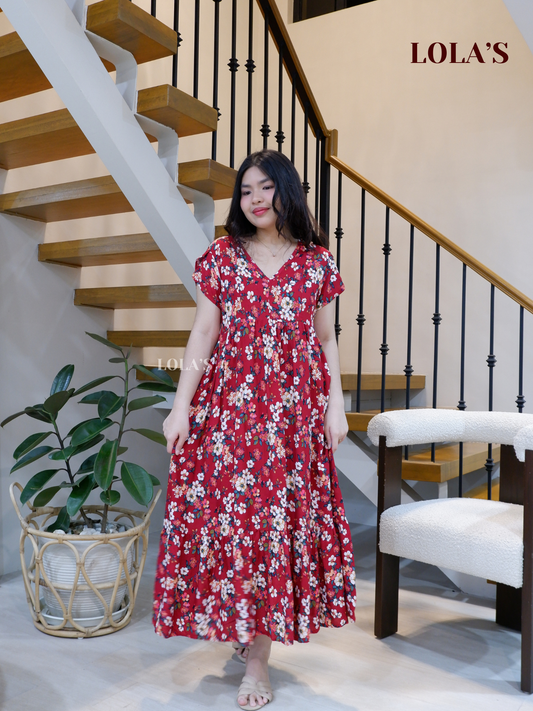 Jane Dress (Rosy Red)
