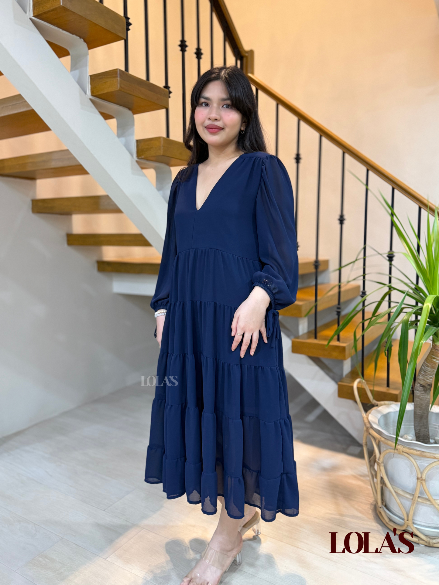 Anna Dress (Navy Blue)