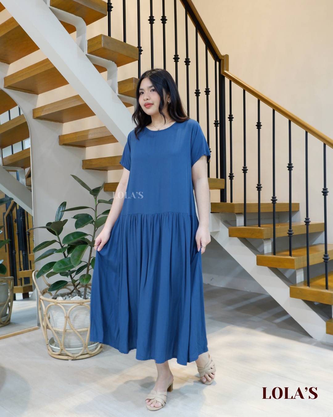 Mina Dress (Blue Green)
