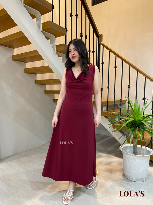 Sheena Dress (Maroon)