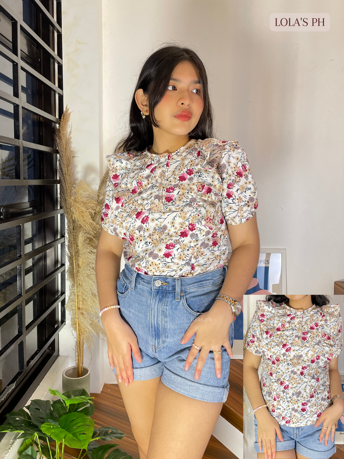 Miya Top (Floral Eyelet)