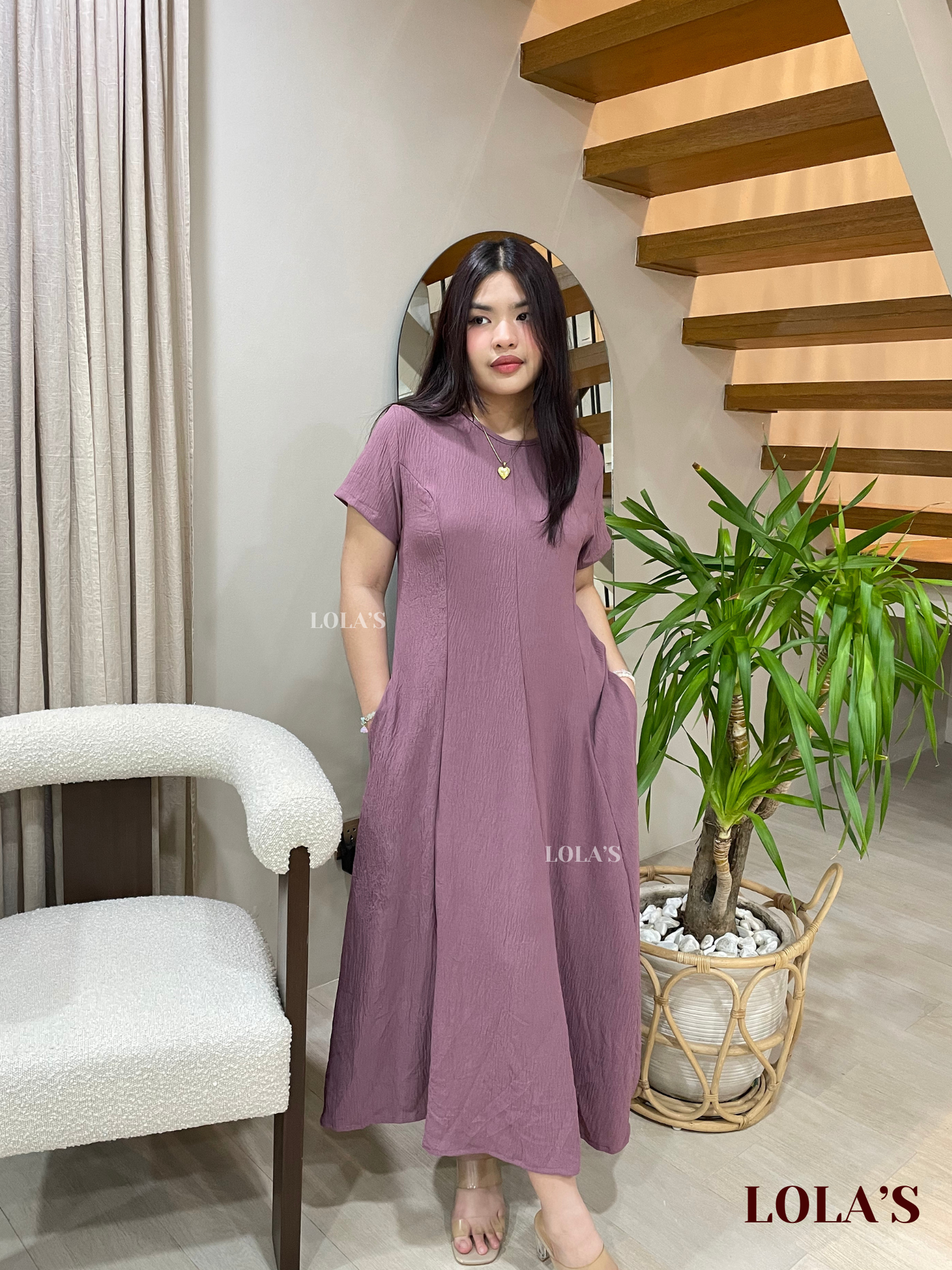 Kathleen Dress (Mauve)