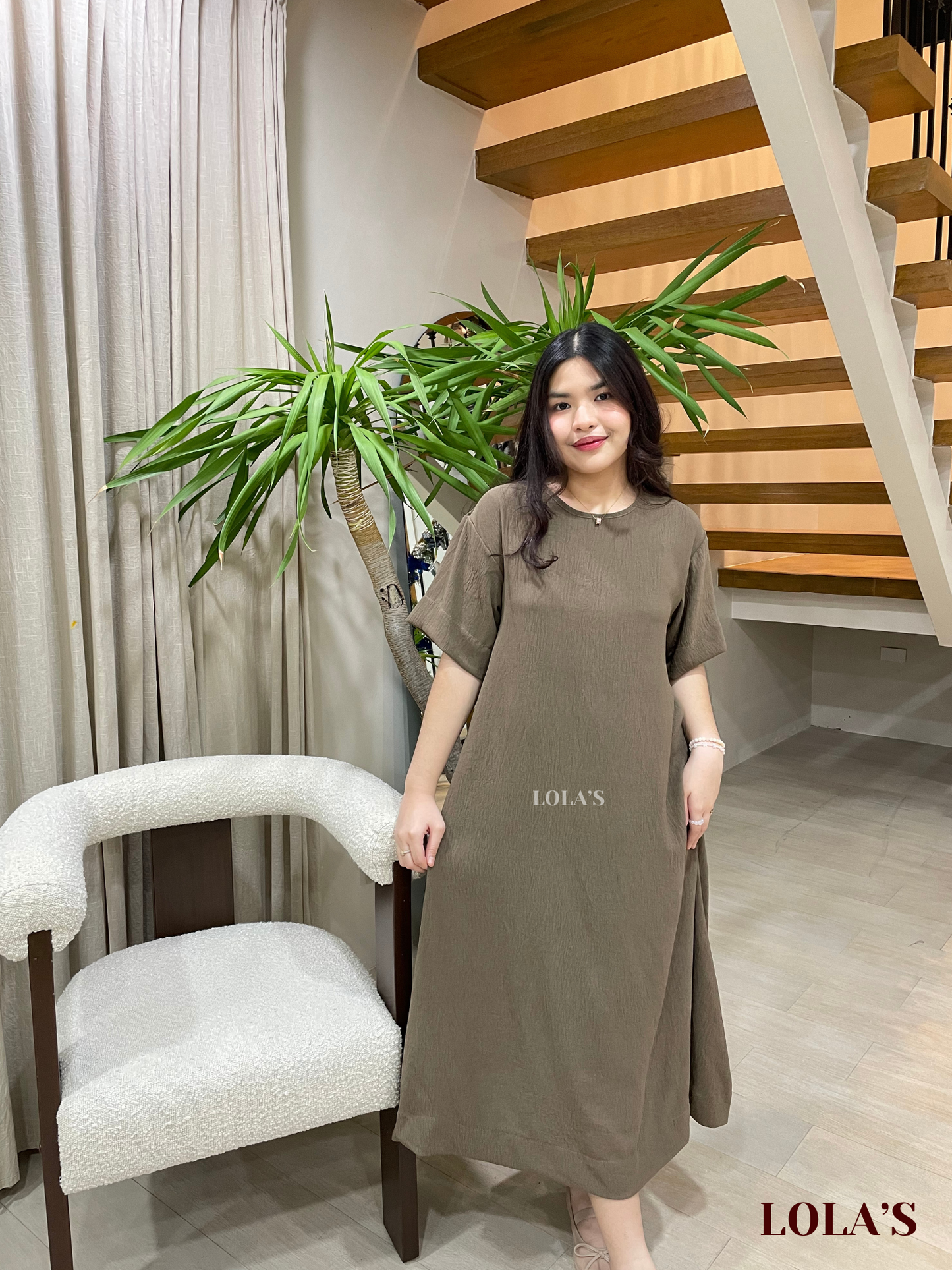 Luna Dress (Dark Taupe)